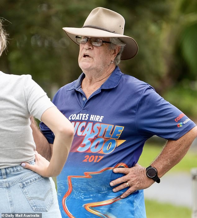 Raymond Edwards, 70, (pictured), a baby boomer caught on camera tinkering with a Tesla in a shopping center parking lot with his wife, blames drivers for the way they behave on the road