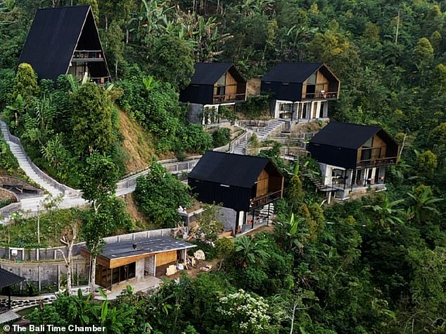 The Bali Time Chamber (above) is 'where extraordinary men are made'