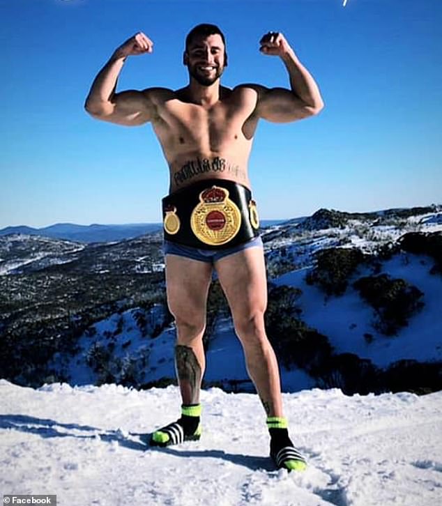 Rodrigo Elices, 31 (pictured in 2019 in Thredbo after winning a boxing title) was arrested by Thai immigration officials at a luxury apartment in Bangkok's hip ThongLor center