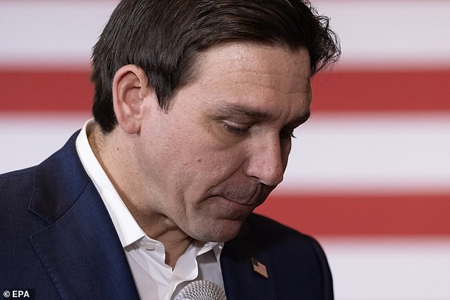 Florida Governor Ron DeSantis in Nashua, New Hampshire on January 19