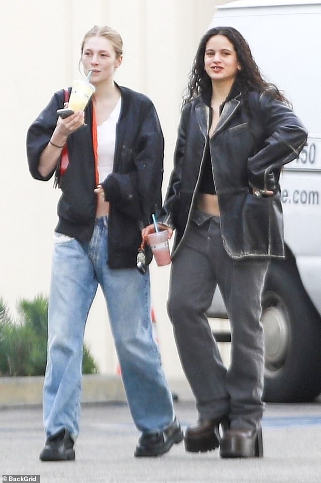 Pop star Rosalia and Euphoria's Hunter Schafer, 25, spent some quality time together this weekend