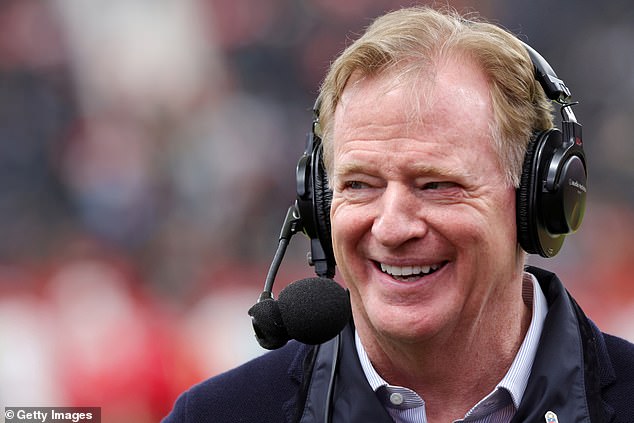 Goodell (pictured) sold the exclusive rights to the Wild Card game for a reported $110 million