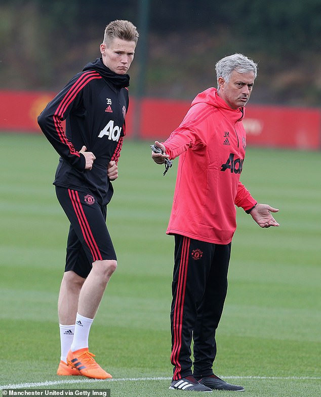 Scott McTominay has started the brutal first training session he had under Mourinho