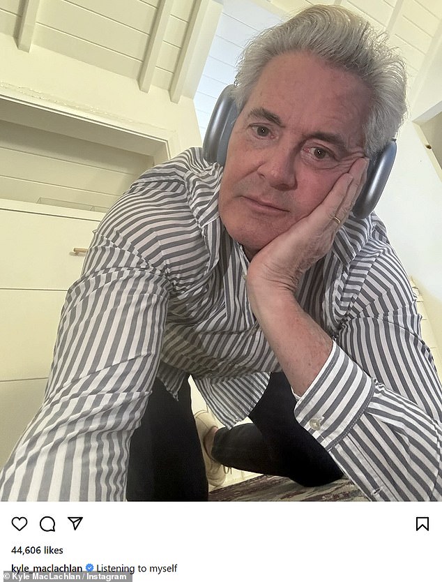 Sex And The City star Kyle MacLachlan took to Instagram on Tuesday to brazenly spoof Lorde's latest series of social media snaps