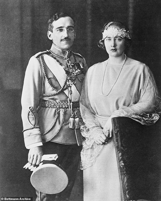 Alexander of Yugoslavia and Princess Maria, who would soon become his bride