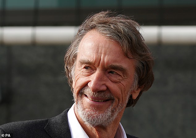 Sir Jim Ratcliffe will watch Manchester United for the first time on Sunday afternoon