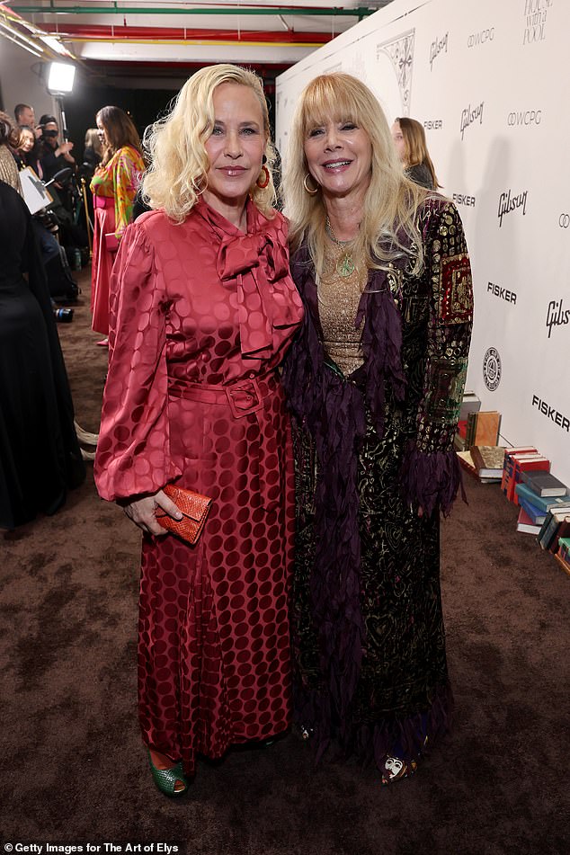 The Medium star put her arm around the Pulp Fiction actress at the Art of Elysium event in Los Angeles.  Patricia is younger at age 55 and Rosanna is the older sibling at age 64