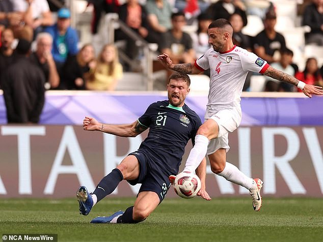 Cameron Burgess started at centre-back against Syria and looked composed in the 1-0 win