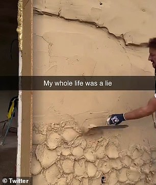 “My whole life was a lie,” read the text overlay on the video