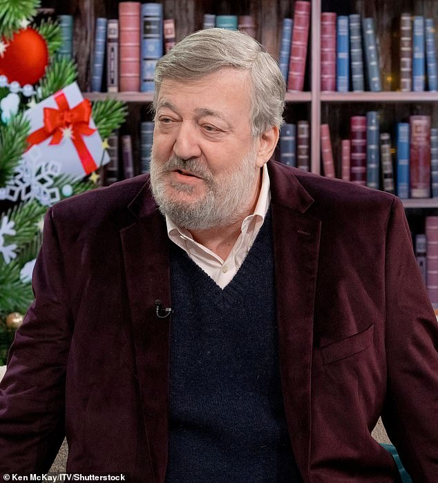 Stephen Fry, 66, revealed in a chat about longevity that he doesn't want to live past 100 because he 'wouldn't like being so lonely' and that he 'likes the idea of ​​death' (pictured in 2023)