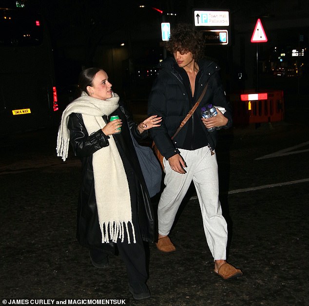 Strictly winner Ellie Leach, 22, was spotted chatting to popular contestant Bobby Brazier, 20