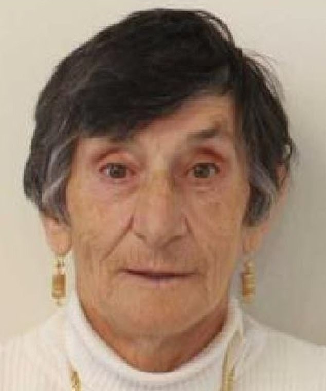 Stuart Anderson flew into a rage when detectives accused him of murdering his elderly neighbor Vicki Ramadan (pictured)