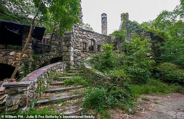 A stone castle built by David T. Abercrombie that is 