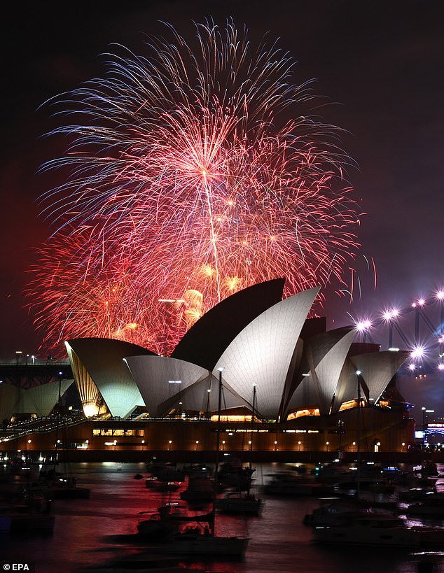 More than a million people flocked to the city center on New Year's Eve alone to watch the world-famous fireworks displays (pictured)