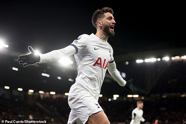 Rodrigo Bentancur scored seconds into the second half to ensure Tottenham took a point