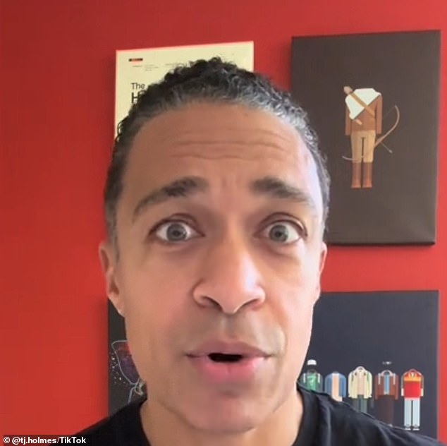 TJ Holmes uploaded his first-ever video to the platform on Wednesday, saying his 25-plus-year career in journalism was turned upside down after his and Amy Robach's affair came to light.