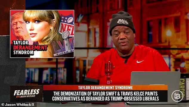 Jason Whitlock has insisted that Taylor Swift will have no influence whatsoever on this year's election