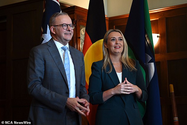 Prime Minister Anthony Albanese's tax cut reversal could be his ultimate masterstroke – if it can buy the nation's forgiveness for his repeated lies about not doing it (the Prime Minister is pictured with partner Jodie Haydon)