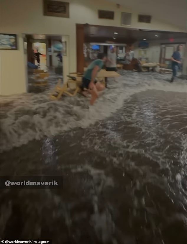 A damage assessment carried out by the army on Sunday morning revealed 'how the water inundation engulfed Rio-Namur, flooding 'at least a third of it'.