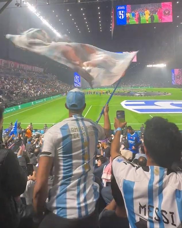 Lionel Messi and Inter Miami played against Al Hilal in a sold-out Kingdom Arena on Monday