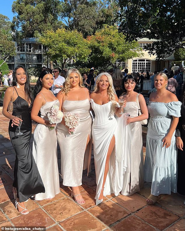 The couple exchanged vows at the InterContinental Sanctuary Cove Resort on the Gold Coast in March last year and shared a series of wedding photos on Instagram