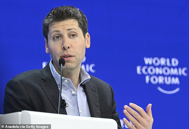 OpenAI's Sam Altman speaks at Davos (Getty)