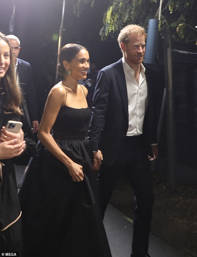 Harry and Meghan were all smiles at the premiere of the Bob Marley biopic on Tuesday night