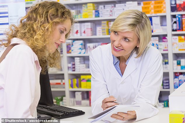 Launching across England today, the Pharmacy First service allows pharmacists to provide expert advice and supply medicines for seven common conditions (Stock Image)