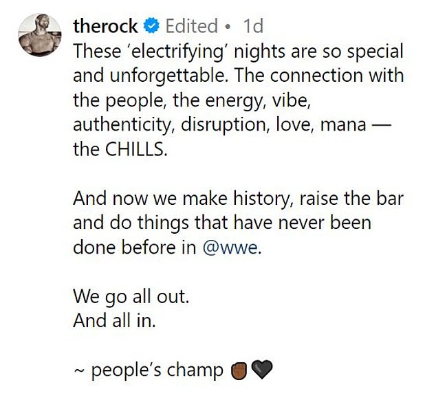 The Rock has broken his silence on his return to WWE and revealed his immediate future plans in the company