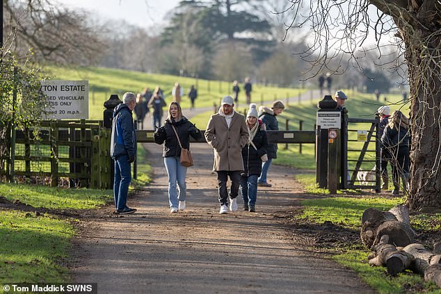 Visitors flocked to the site of the real 'Saltburn manor' in Northamptonshire