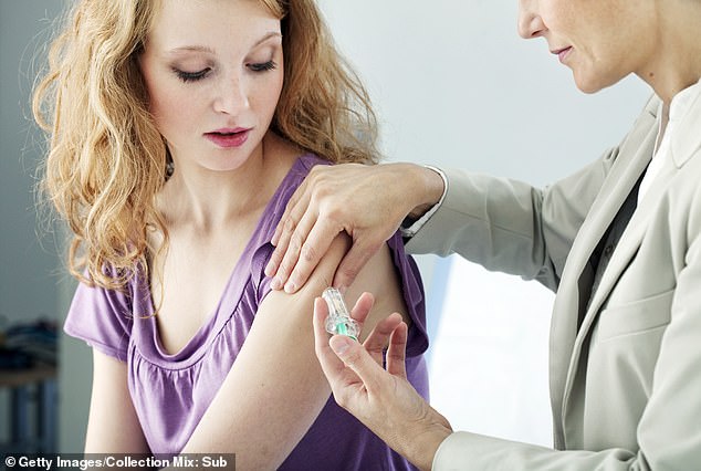 In a world first, doctors from the Royal Surrey NHS Foundation Trust are testing the jab on patients in Great Britain and Australia (stock image)