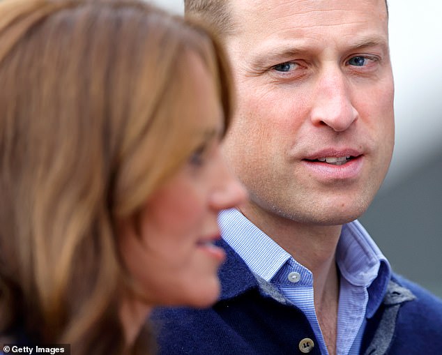 William only had eyes for Kate during a SportsAid mental fitness workshop in October