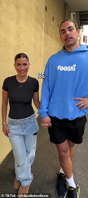 Claudia Bonifazio and her reality TV co-star and boyfriend Austen Bugeja gave a tour of their Sydney apartment in a recent TikTok video