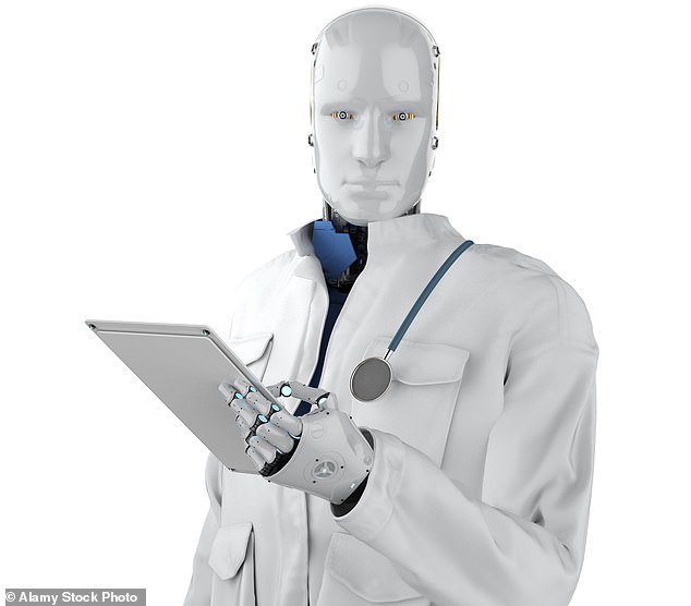 Scientists suggested the robots could be crucial in 'increasing productivity' on 'simple but repetitive tasks' in healthcare, including the NHS (Stock Image)