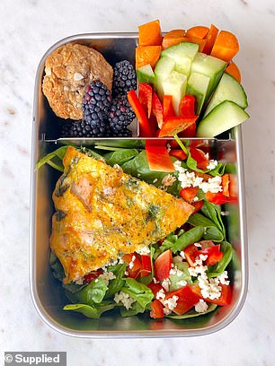 The health coach said packed lunches should contain carbohydrates, vegetables, a protein snack, a piece of fruit and a handful of nuts