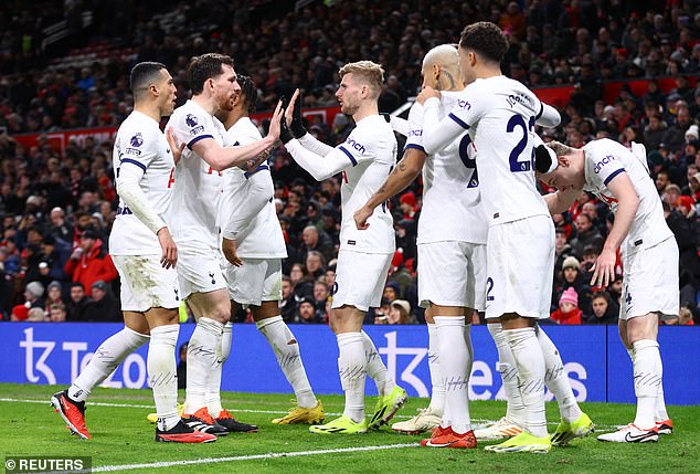 The German assisted Spurs' equalizer as his side drew 2-2 against the Red Devils at Old Trafford