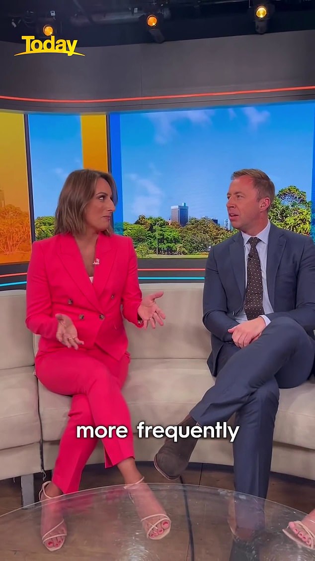 The Today show panel found themselves in a heated debate over pajamas on Tuesday, prompting two of the presenters to leave the set