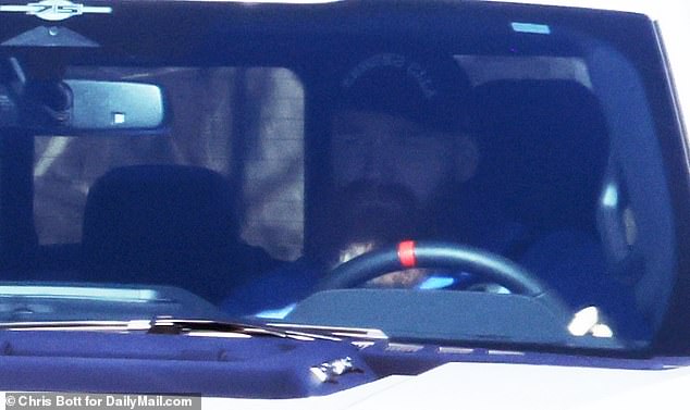 On Monday, DailyMail.com saw Travis back in the Midwest - without his girlfriend Taylor