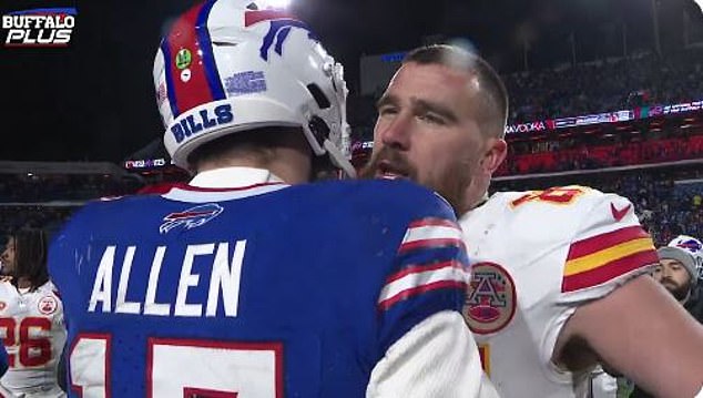 Travis Kelce delivered a classy message to Josh Allen after the Chiefs defeated the Bills on Sunday night