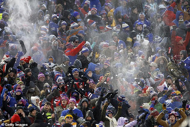 Bills fans showed up in droves for their wild-card win against the Steelers, despite cold conditions