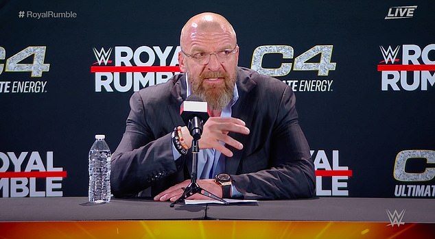 Triple H answered questions after WWE's Royal Rumble pay-per-view