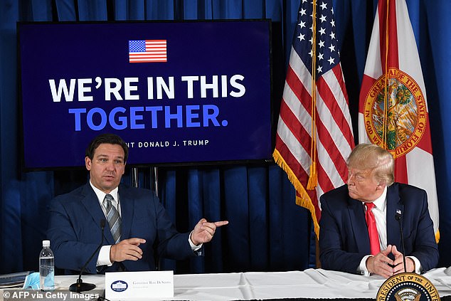 Donald Trump said he is 'honored' to have Ron DeSantis' support in the Republican presidential race after Florida's governor made the shock decision to resign