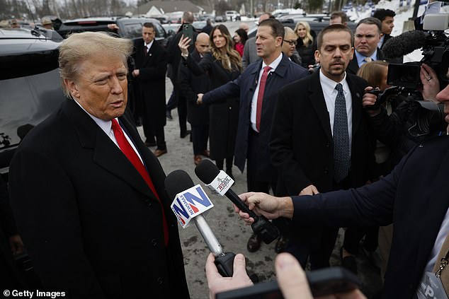 “I'm very confident,” Donald Trump said Tuesday afternoon during an unannounced stop at a polling place in Londonderry, N.H.