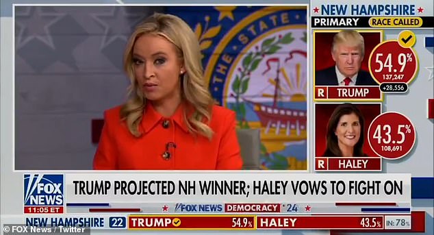 Former White House press secretary Kayleigh McEnany encouraged Donald Trump to 'look under the hood' and strike a general election tone after roasting rival Nikki Haley in his victory speech