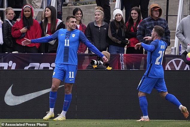 Slovenian striker Nejc Gradisar scored the only goal in a 1-0 win over the United States