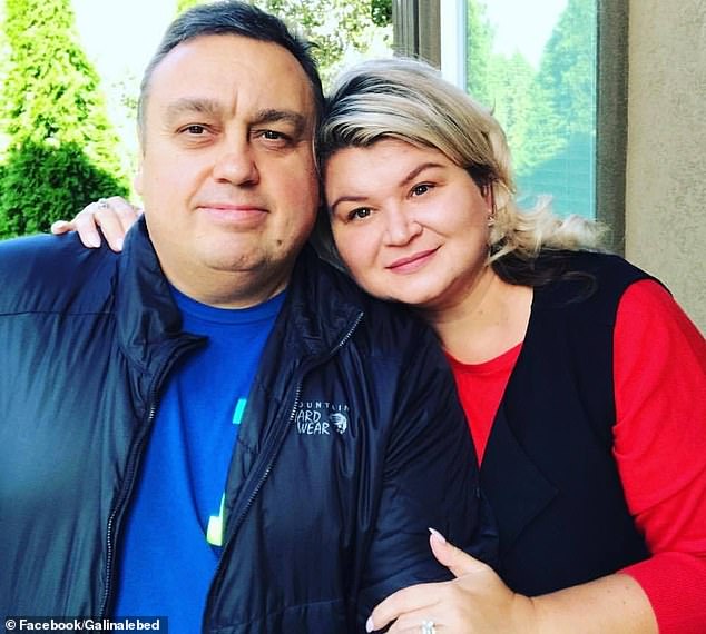 Sergey Lebedenko, 53, and his wife, Galina, 48, are accused of committing a 'colossal heist' as drivers for Oregon publisher and activist Win McCormack, 79