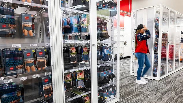 Target has locked down underwear and socks at two California stores — as it struggles with annual theft losses of $500 million