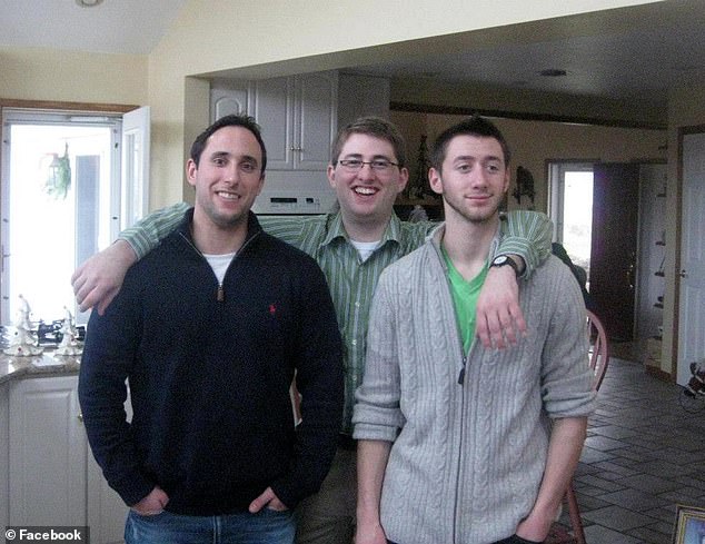 Mohn (far right) with his siblings, Zachary (center) in photos from their mother's Facebook page