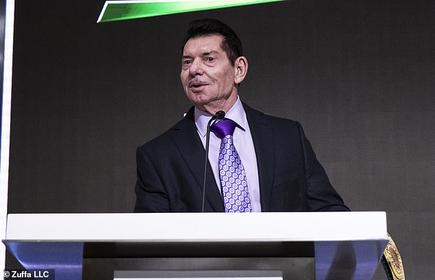 Vince McMahon, executive chairman of the TKO Board of Directors, is seen at a ceremony this week