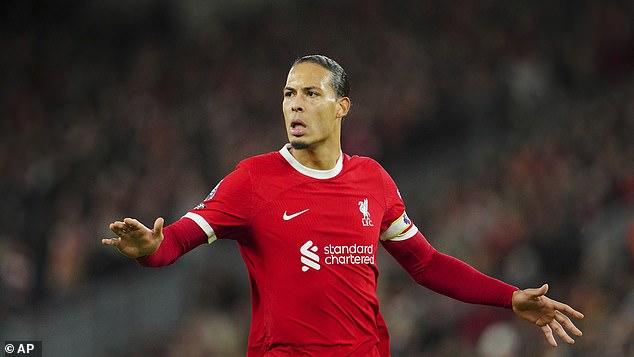 Virgil van Dijk was ruled out of Liverpool's FA Cup match against Arsenal on Sunday